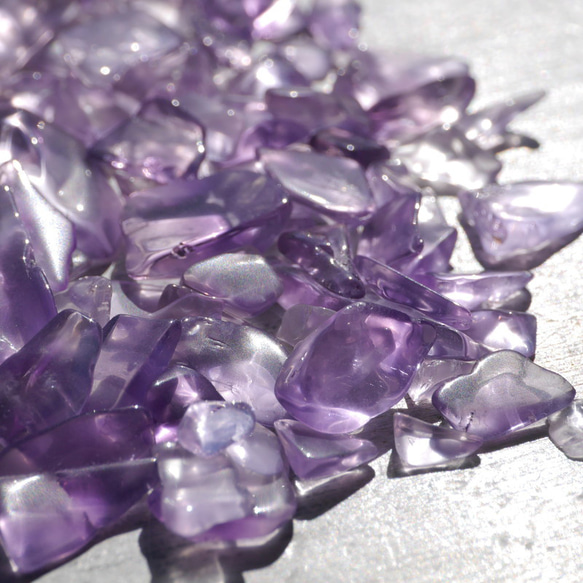 天然石ラベンダーアメジスト約35g分詰合せ約5～15mm穴なしさざれ石紫水晶2月誕生石[sa-230302-02] 11枚目の画像