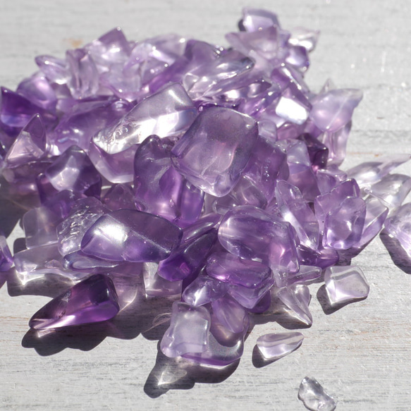 天然石ラベンダーアメジスト約35g分詰合せ約5～15mm穴なしさざれ石紫水晶2月誕生石[sa-230302-02] 15枚目の画像