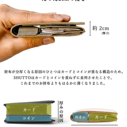 【第三弾モデル販売開始】全てを一瞬で取り出す薄型ミニ財布 SHUTTO HUB 栃木レザー財布 15枚目の画像