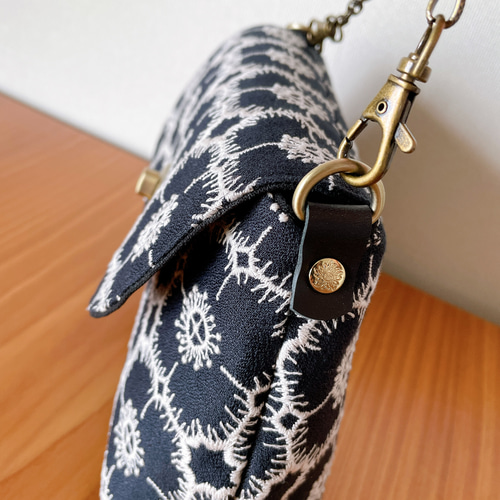 ミナペルホネン チェーン付き ハンドバッグ ハンドメイド バッグ