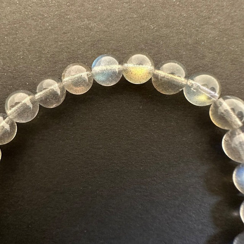 最高品質 ホワイトラブラドライト 5A＋ ブレスレット マダガスカル産