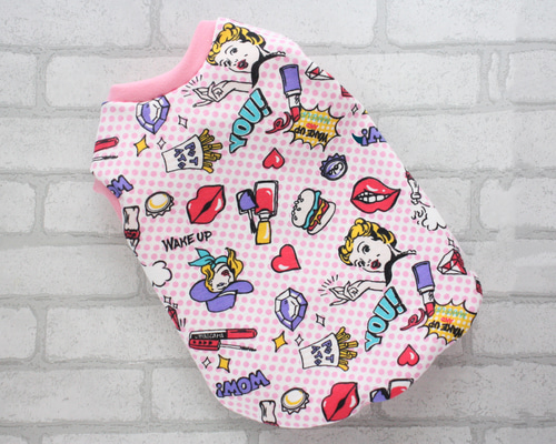 犬服 アメコミ柄 タンクトップ ペット服・アクセサリー Diamond Lily