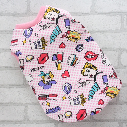 犬服 アメコミ柄 タンクトップ ペット服・アクセサリー Diamond Lily