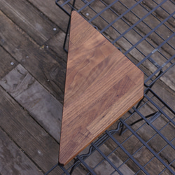 2way三角テーブル　ウォールナット(キャンプテーブル　アウトドアテーブル) 4枚目の画像