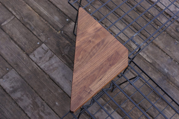2way三角テーブル　ウォールナット(キャンプテーブル　アウトドアテーブル) 4枚目の画像