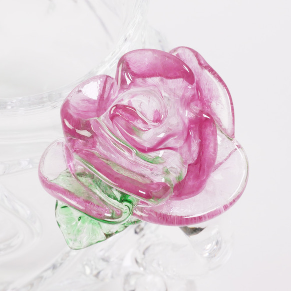 新作バラのピッチャー：バラの花が付いた取っ手付きの片口 6枚目の画像