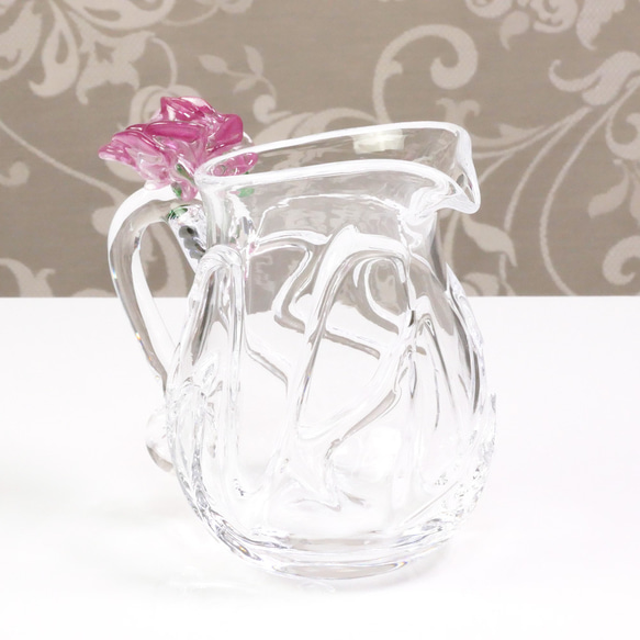 新款玫瑰水罐：單口手柄，上面有玫瑰花。 第1張的照片
