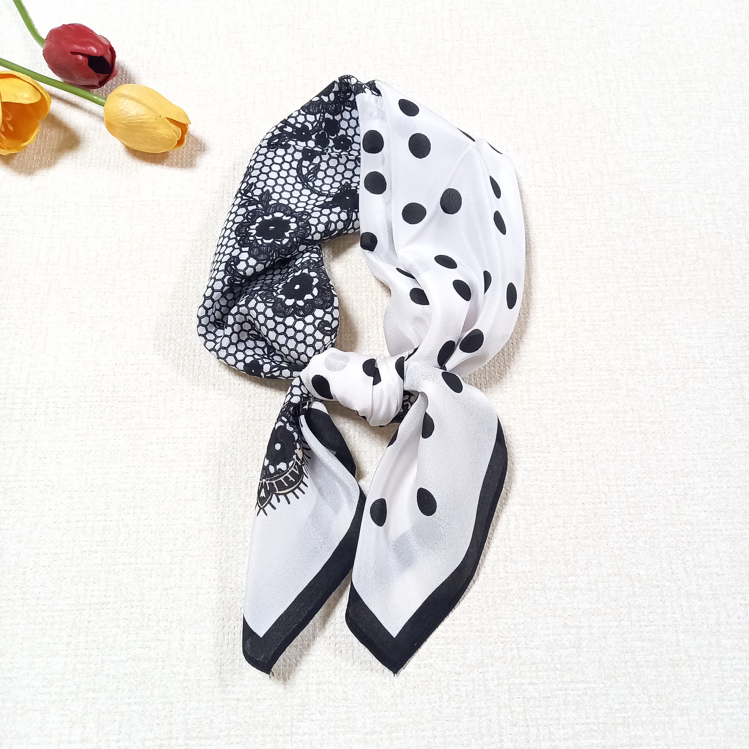 大判シルクスカーフ0168