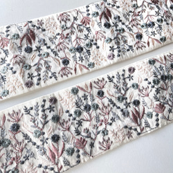 【50cm】インド刺繍リボン　シルク  SS586 2枚目の画像