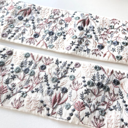 【50cm】インド刺繍リボン　シルク  SS586 4枚目の画像