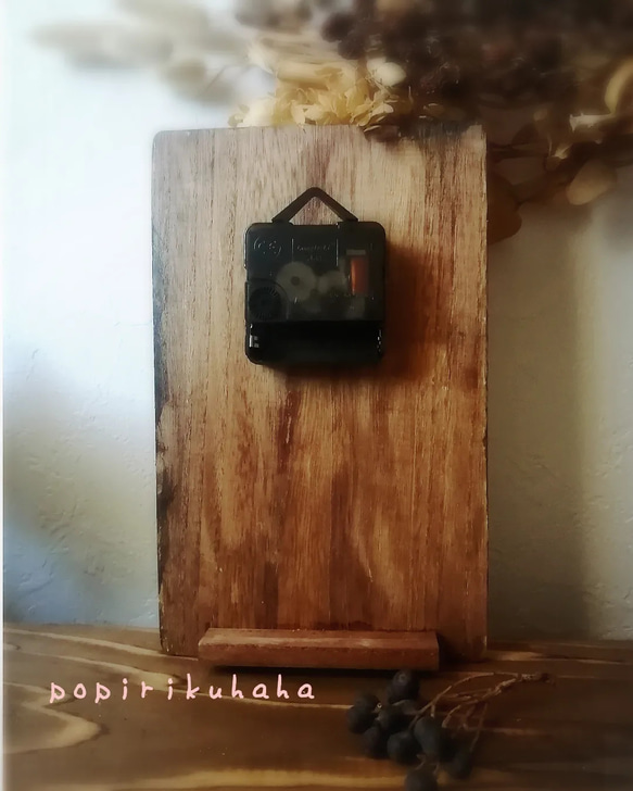 一点物✨静かな時が流れる置き時計️　インテリア雑貨・カフェ・新築祝い・大切な時間・木箱・木製・プレゼント・掛け時計・ 4枚目の画像