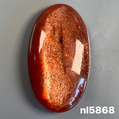 インド産 高品質 サンストーン 31ミリ ルース nl5868 天然石 pinky