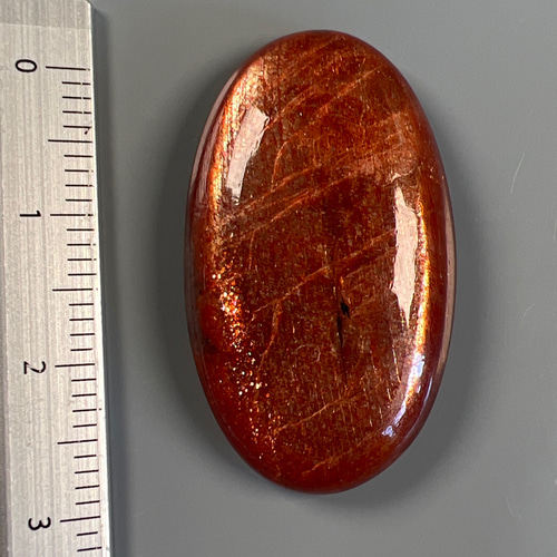 インド産 高品質 サンストーン 31ミリ ルース nl5868 天然石 pinky