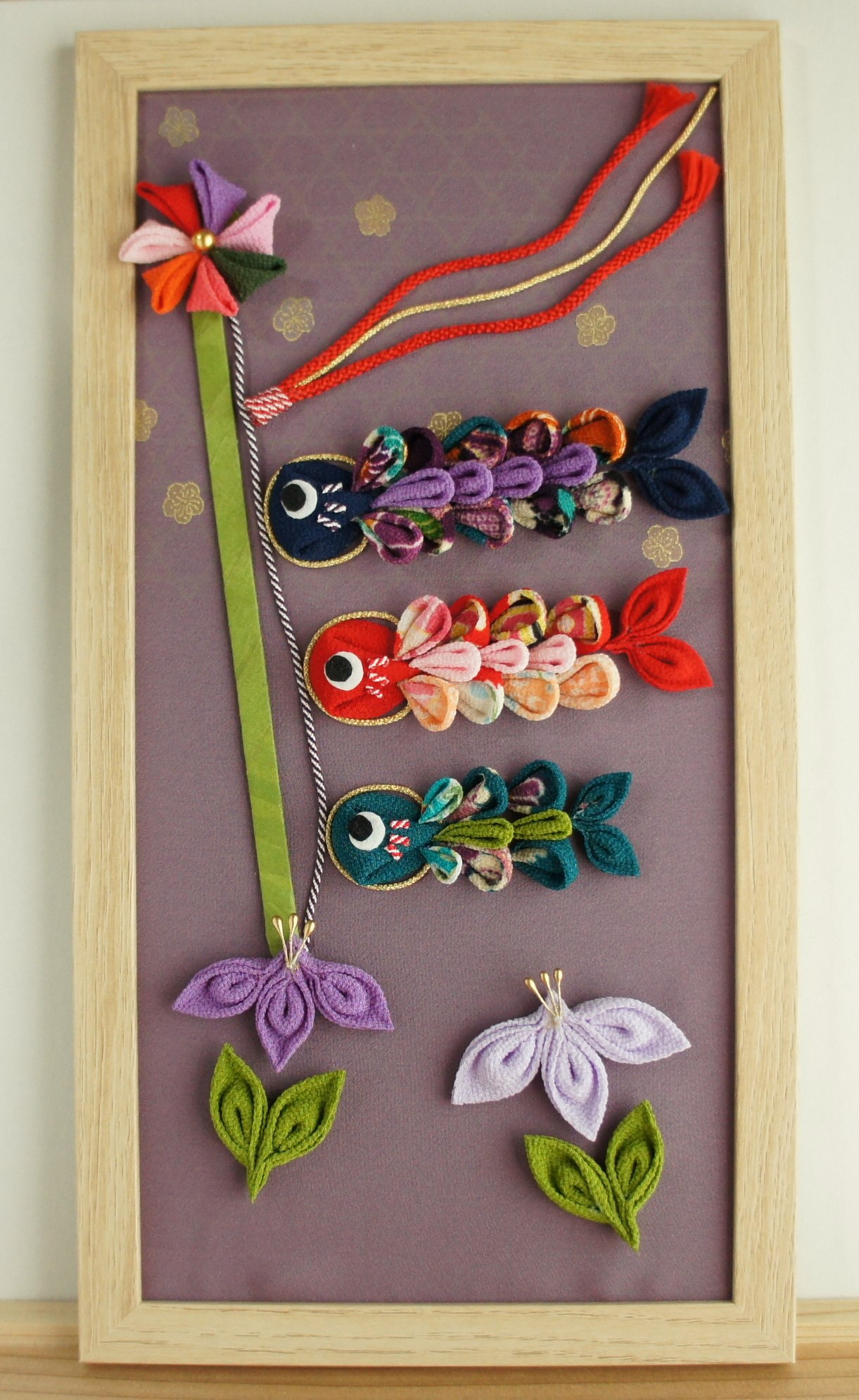 tomtomさま専用　つまみ細工　花菖蒲　こいのぼり　フリージア　チューリップ