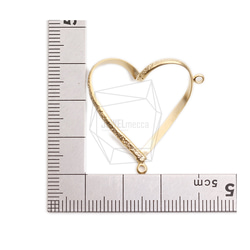 PDT-2669-MG【2個入り】ハートペンダント,Heart Pendant/30mm X 30mm 5枚目の画像