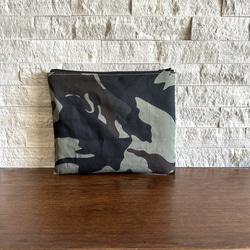 SALE 40% OFF // ホーボーバッグとポーチ2点の  - Moss Green Leaf Camouflage 9枚目の画像