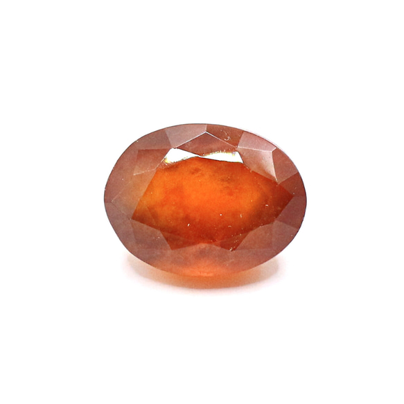 天然石 ルース 裸石 素材 オレンジ ガーネット 9.825ct 約13×10mm ...