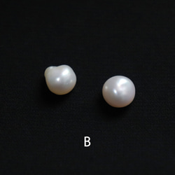 バロックパール1粒ピアス ~plus baroque pearl pierce~ 7枚目の画像