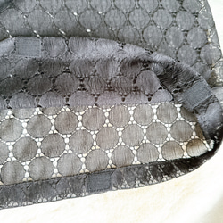 襦袢　替袖　替え袖　サークルレース　ブラック 4枚目の画像