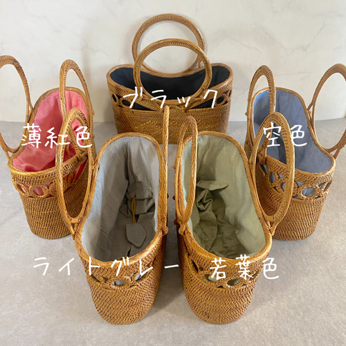 浴衣　お祭り　ちりめん　上品　かごバッグ ✨8600円→7600円‼️SALE☆浴衣・着物に夏の上品かごバッグ♪夏