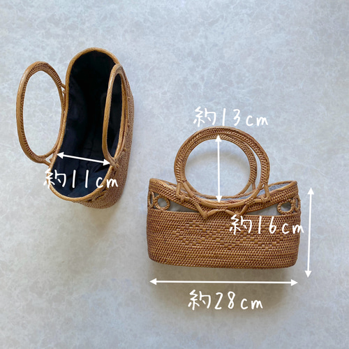 ✨8600円→7600円‼️SALE☆浴衣・着物に夏の上品かごバッグ♪夏