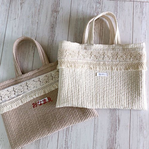 ハンドメイド ヌビバック トートバッグ インド刺繍リボン - メルカリ