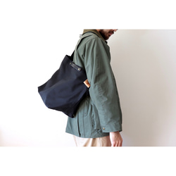 leather handle canvas shoulder bag 16枚目の画像