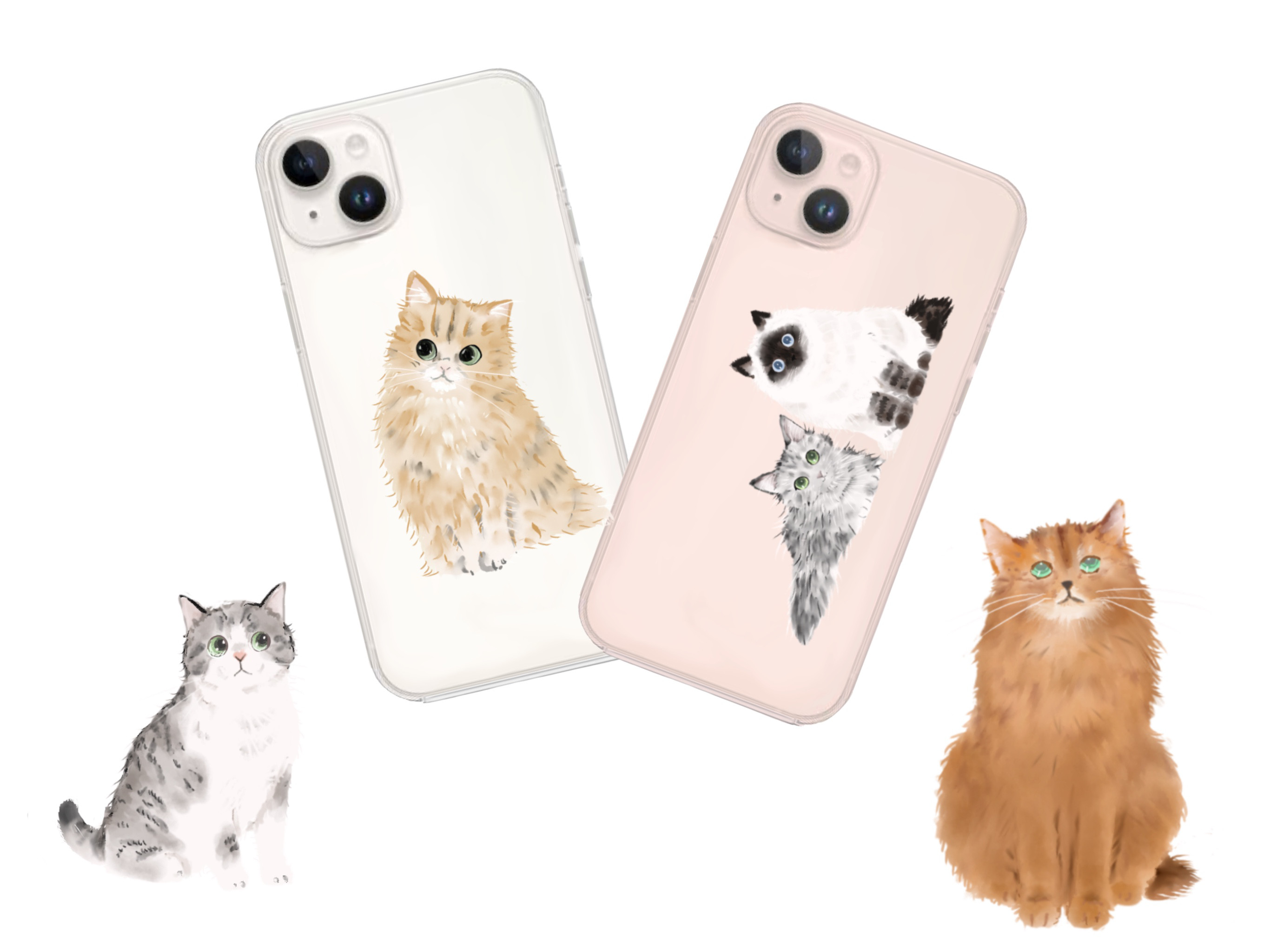 スマホケース◆162種類◆猫 ねこ cat 特集 楽天市場】スマホケース ハードケース 猫 全機種対応 iPhone16