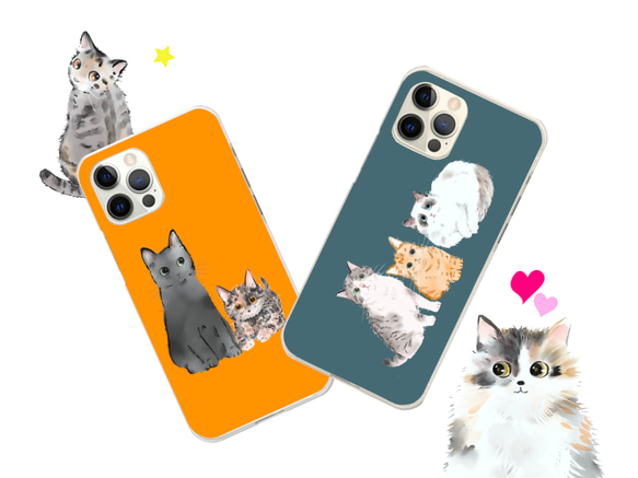 用你最喜歡的貓做的 ♪ *軟* 智能手機殼 iPhone，其他各種型號 第2張的照片