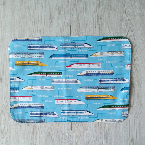 オーダー品】お弁当袋新幹線ネイビー色違いあり