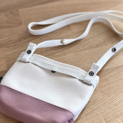 "removable pocket for kids" シンプルな移動ポケット　2way ポシェットにも《受注製作》 10枚目の画像