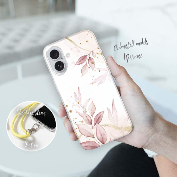 iPhone16e/Pixel9/iPhone16Pro 花柄 全機種対応☆TPUケース 春の 