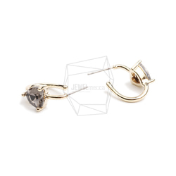 ERG-2328-G【2個入り】トライアングルガラスピアス,Triangle Glass Post Earring 3枚目の画像