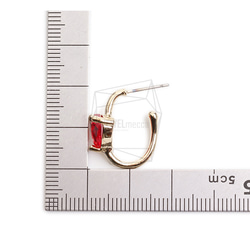 ERG-2330-G【2個入り】トライアングルガラスピアス,Triangle Glass Post Earring 5枚目の画像