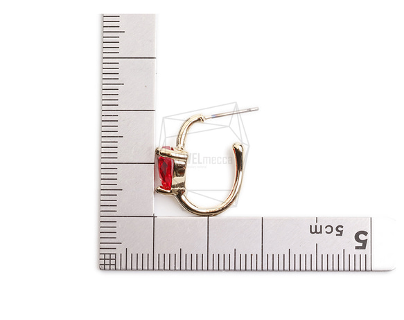 ERG-2330-G【2個入り】トライアングルガラスピアス,Triangle Glass Post Earring 5枚目の画像
