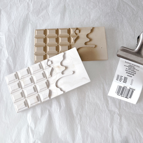 2枚セット 板チョコ プレート 撮影小物 /// ジェスモナイト