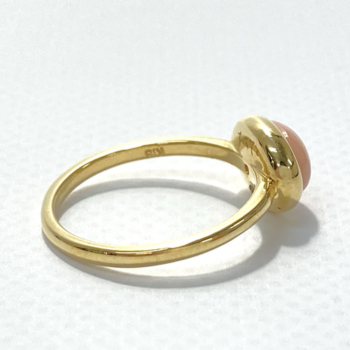 18K コーラルジュエリー】ピンク珊瑚 ピンキーリング3号 宝石 18K コーラルジュエリー】ピンク珊瑚 ピンキーリング3号 宝石
