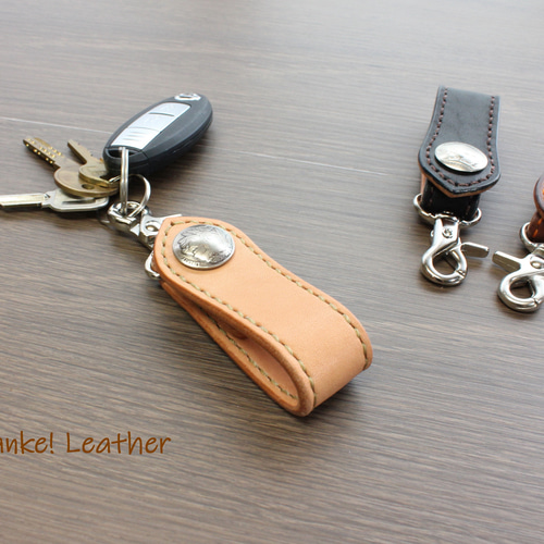 昭南皮革 コンチョキーホルダー（5セントコインコンチョ） キーリング