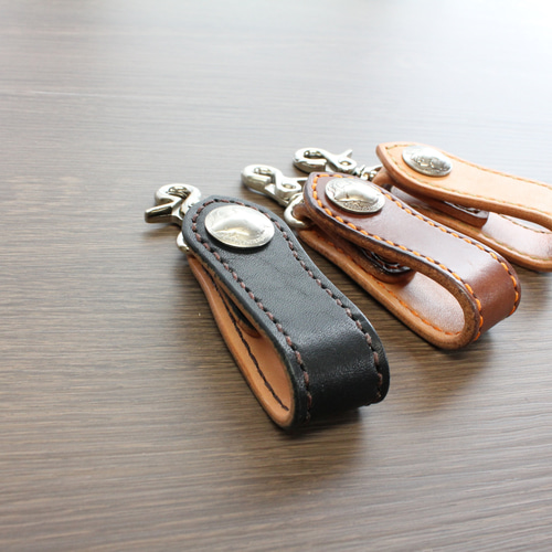 昭南皮革 コンチョキーホルダー（5セントコインコンチョ） キーリング