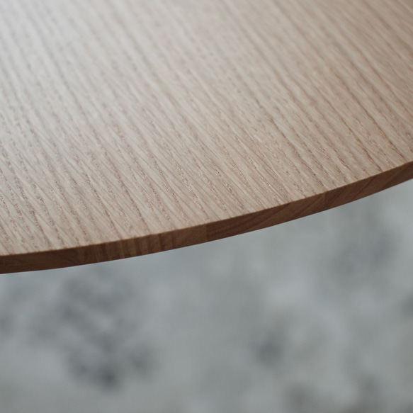 オーク材のラウンドこたつ / こたつ単体［90cm] フラットヒーター 節電 テーブル 日本製 テーブル 日本製 1時間の電気量 ＋4