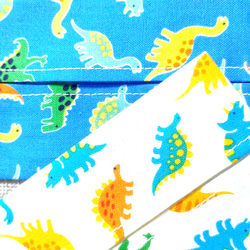 恐竜 2種 ミニ ティッシュケース セット ☆ ティッシュカバー 男の子 幼稚園 保育園　小学校 3枚目の画像