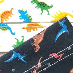 恐竜 2種 ミニ ティッシュケース セット ☆ ティッシュカバー 男の子 幼稚園 保育園　小学校 2枚目の画像