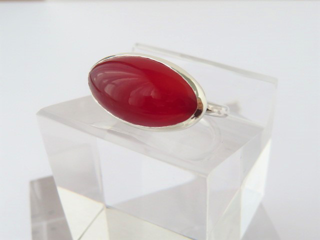 シルバー　アゲート　リング