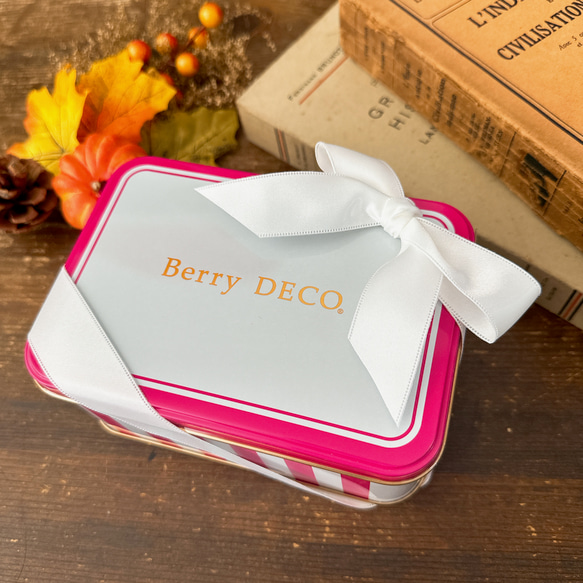 BerryDECO オリジナル 秋のクッキー缶 3枚目の画像