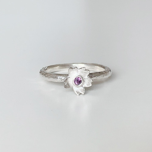 SV99.9｣パープル桜リング(13号) 指輪・リング Jewelry Attic;KYA 通販
