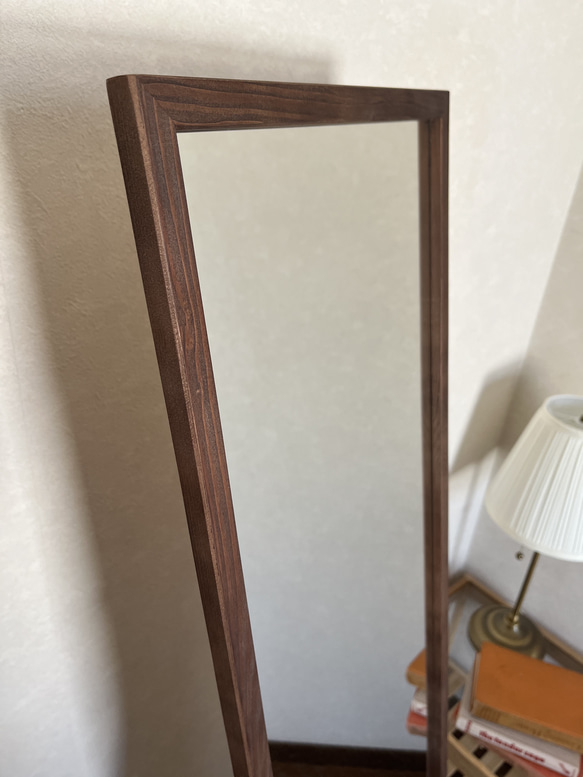 【日本製】全身鏡　姿見　スタンドミラー　アンティーク調 11枚目の画像
