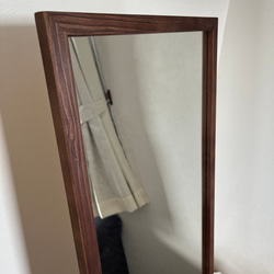 【日本製】全身鏡　姿見　スタンドミラー　アンティーク調 4枚目の画像