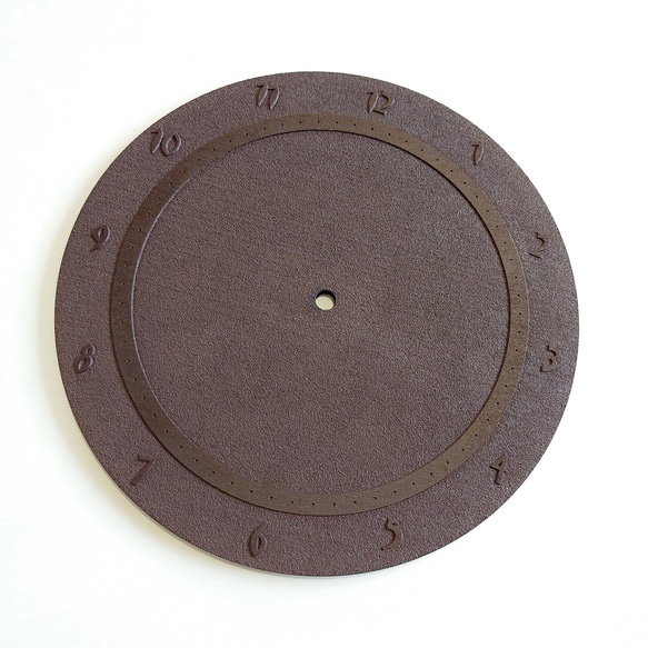 糸掛け曼荼羅 時計用フレーム 土台（ベース）丸64ピン（茶）HND00011 1枚目の画像