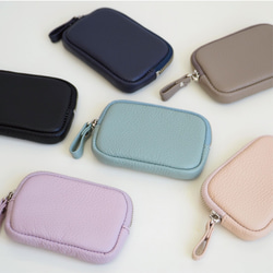 財布・ケース・小物入れ miyu Wジッパー マルチケース A 【 本革 Nuance 名入れ 】 ポーチ