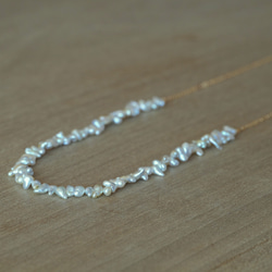 [送料無料] K18 ミニケシシルバーカラーアコヤ真珠ネックレス(60cm,PNK009) 3枚目の画像